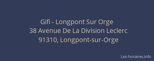 Gifi - Longpont Sur Orge
