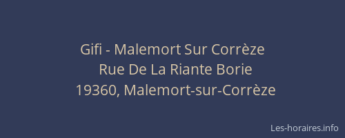 Gifi - Malemort Sur Corrèze