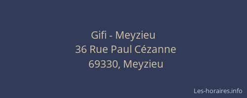 Gifi - Meyzieu
