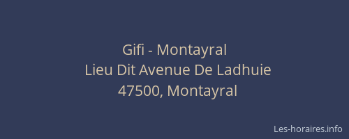 Gifi - Montayral