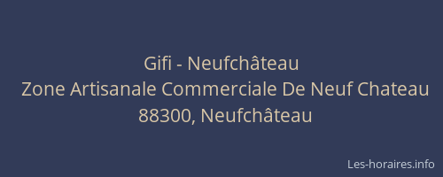 Gifi - Neufch&acirc;teau