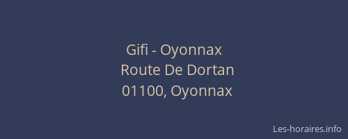 Gifi - Oyonnax