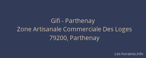 Gifi - Parthenay