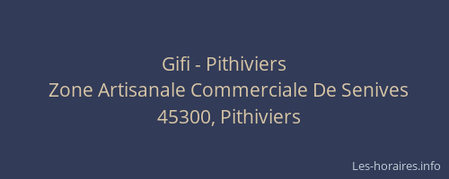 Gifi - Pithiviers