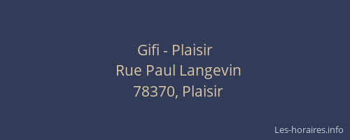 Gifi - Plaisir
