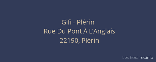 Gifi - Plérin