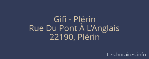 Gifi - Plérin