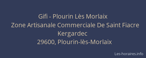 Gifi - Plourin L&egrave;s Morlaix