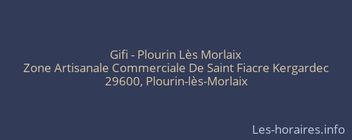 Gifi - Plourin Lès Morlaix
