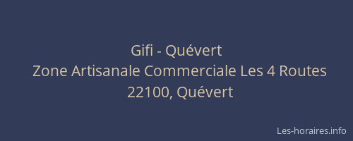 Gifi - Qu&eacute;vert