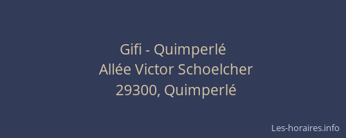 Gifi - Quimperl&eacute;