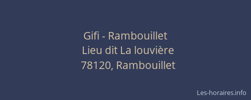 Gifi - Rambouillet