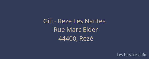 Gifi - Reze Les Nantes