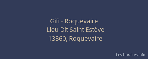 Gifi - Roquevaire