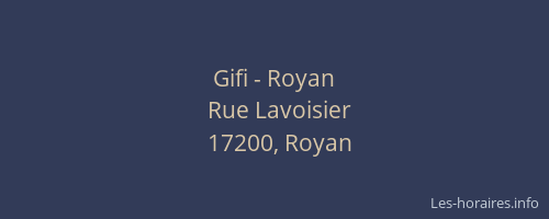 Gifi - Royan