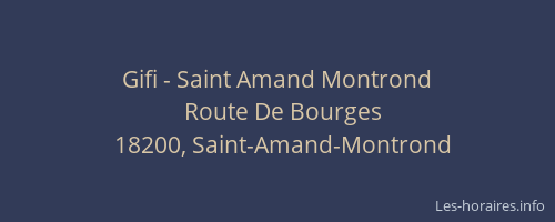 Gifi - Saint Amand Montrond