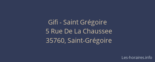 Gifi - Saint Grégoire