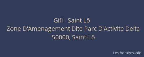 Gifi - Saint Lô