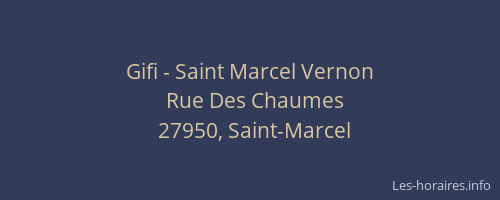 Gifi - Saint Marcel Vernon