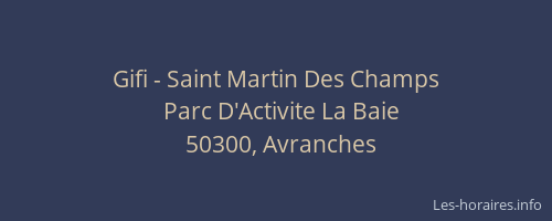 Gifi - Saint Martin Des Champs