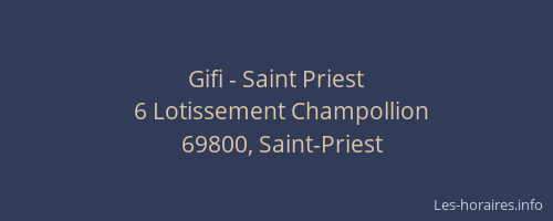 Gifi - Saint Priest