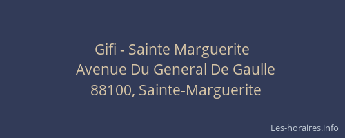 Gifi - Sainte Marguerite