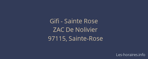 Gifi - Sainte Rose