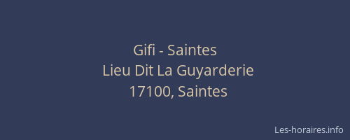 Gifi - Saintes