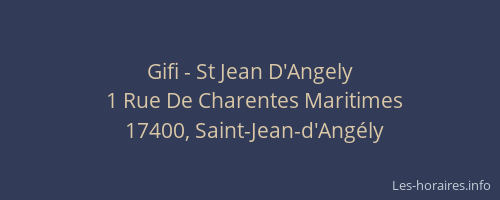 Gifi - St Jean D'Angely
