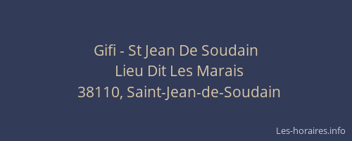 Gifi - St Jean De Soudain