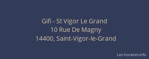 Gifi - St Vigor Le Grand