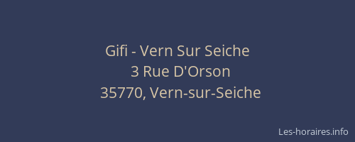 Gifi - Vern Sur Seiche