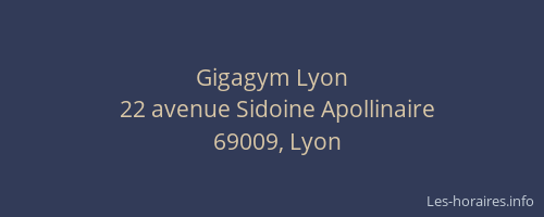 Gigagym Lyon