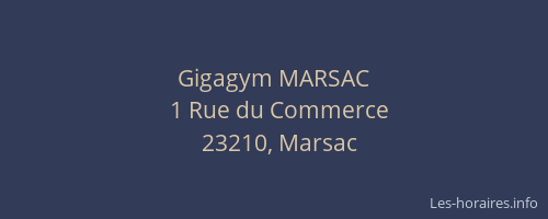 Gigagym MARSAC