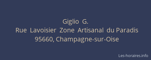 Giglio  G.