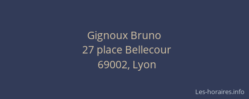 Gignoux Bruno