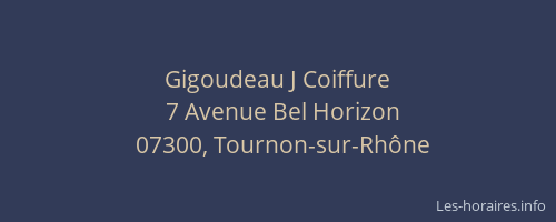 Gigoudeau J Coiffure