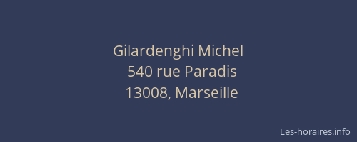 Gilardenghi Michel