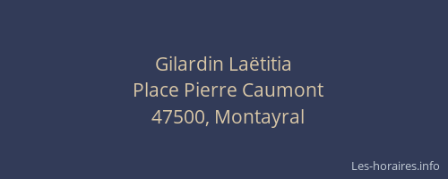 Gilardin Laëtitia