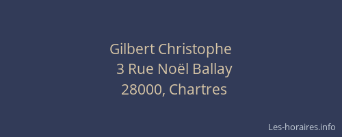Gilbert Christophe