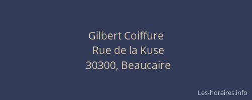 Gilbert Coiffure