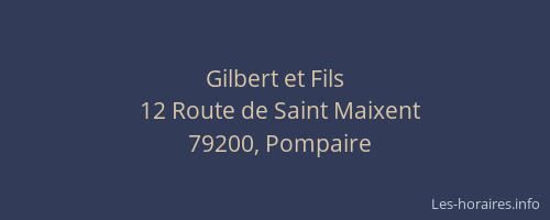 Gilbert et Fils