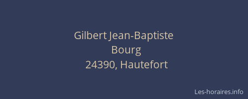Gilbert Jean-Baptiste
