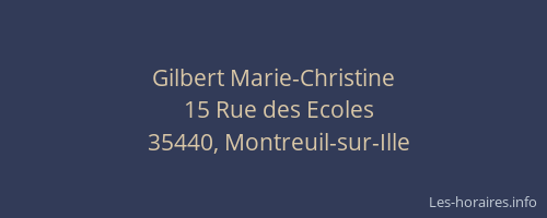 Gilbert Marie-Christine