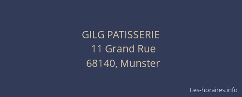 GILG PATISSERIE