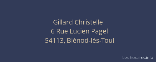 Gillard Christelle