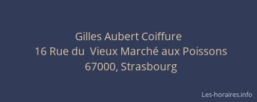 Gilles Aubert Coiffure