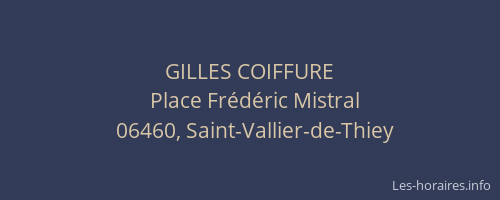 GILLES COIFFURE