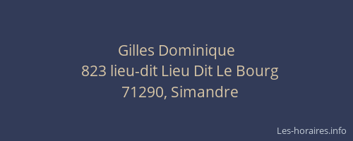 Gilles Dominique