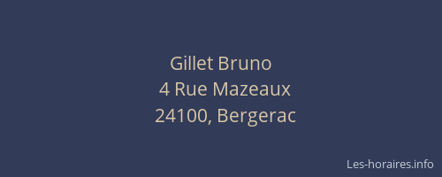 Gillet Bruno